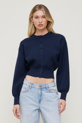 Dynamite Outlets | Balloon Sleeve Cardigan Blue