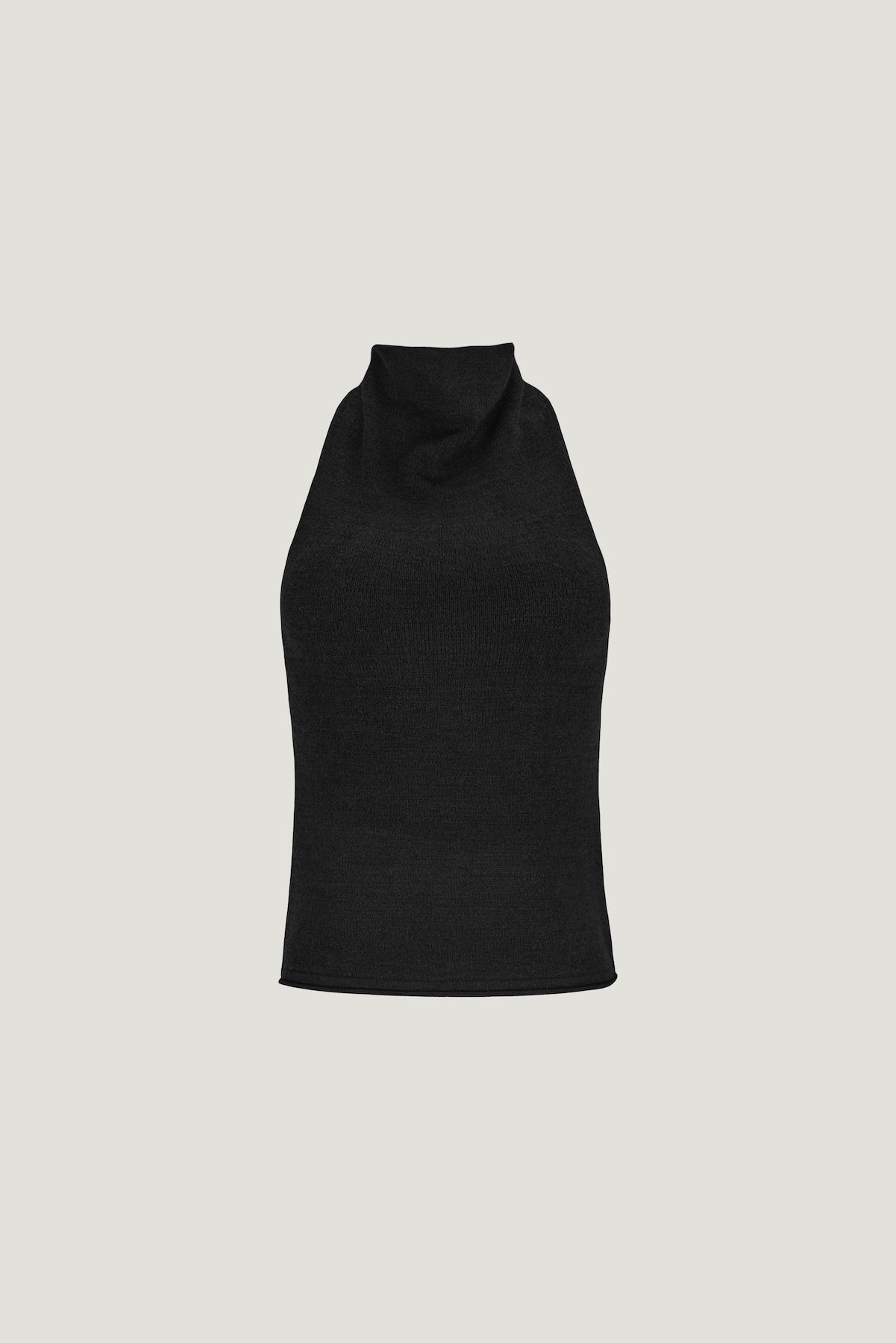 Dynamite US | Mock Neck Sweater Tank Top Black