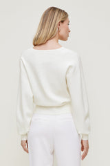 Dynamite Outlet | V Neck Cardigan White