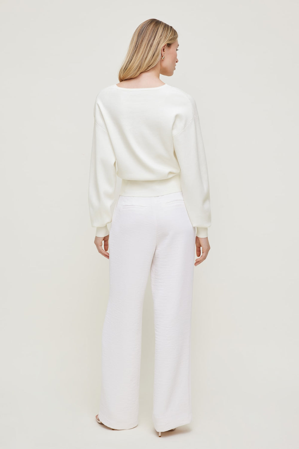 Dynamite Outlet | V Neck Cardigan White