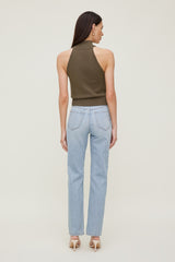Dynamite Discount | Turtleneck Sweater Tank Top Brown
