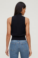 Dynamite Store | Mock Neck Sweater Vest Black
