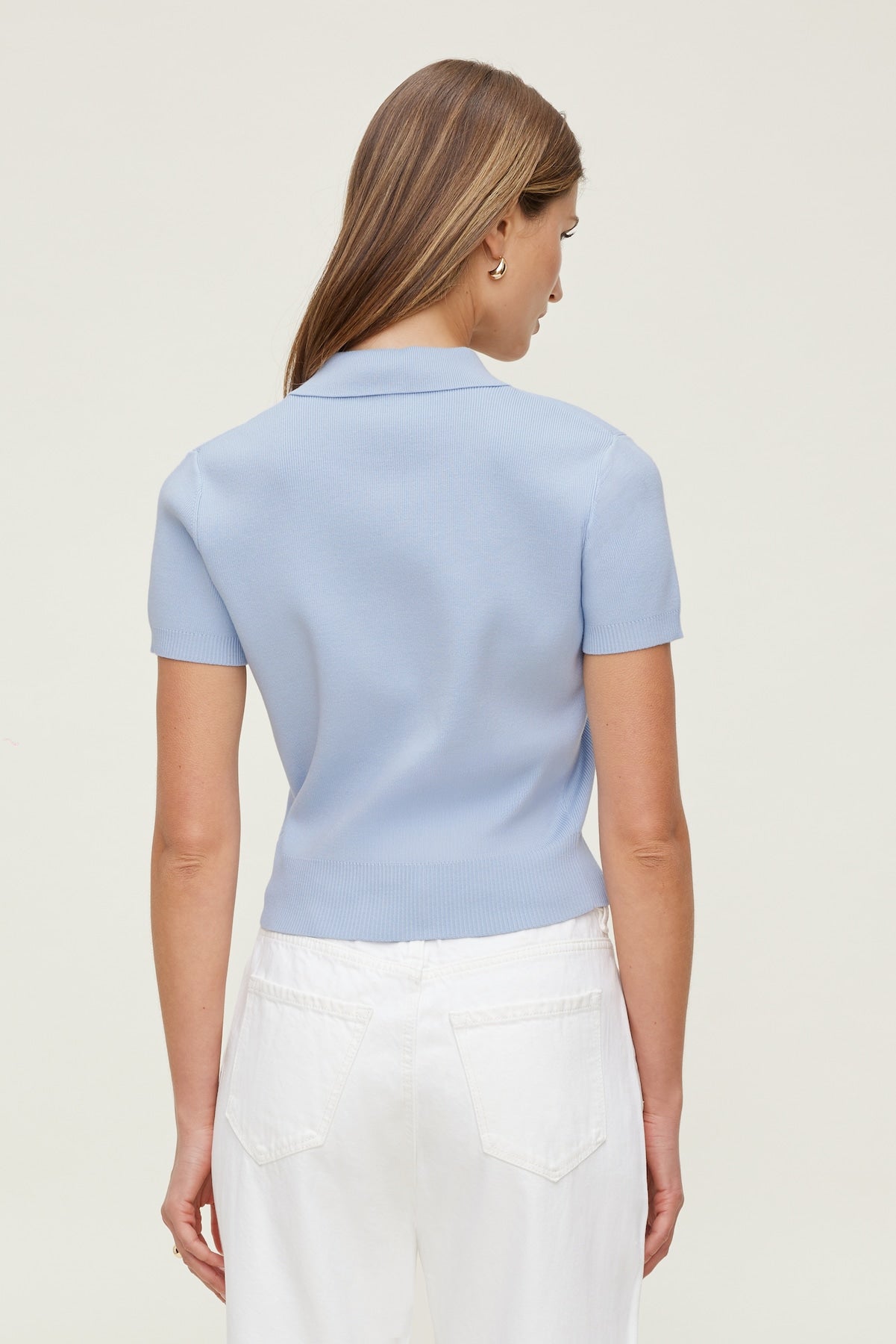 Dynamite Website Shop | Polo Crewneck Cardigan Blue