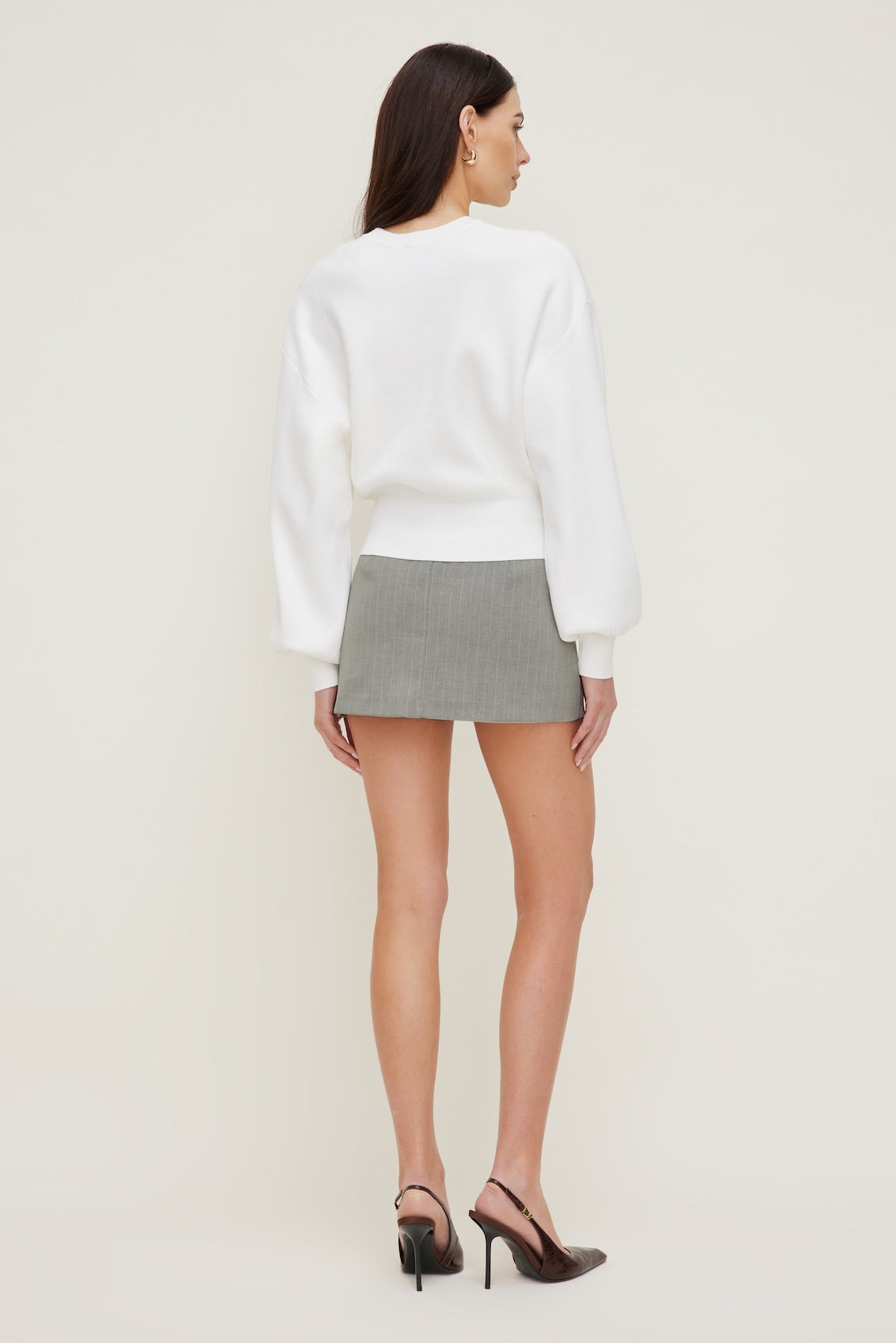 Dynamite Online | Bea Crewneck Sweater White
