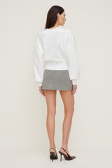 Dynamite Online | Bea Crewneck Sweater White