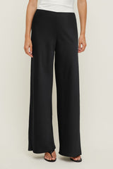 Dynamite Discount | Izzy Wide Leg Satin Pants BLACK