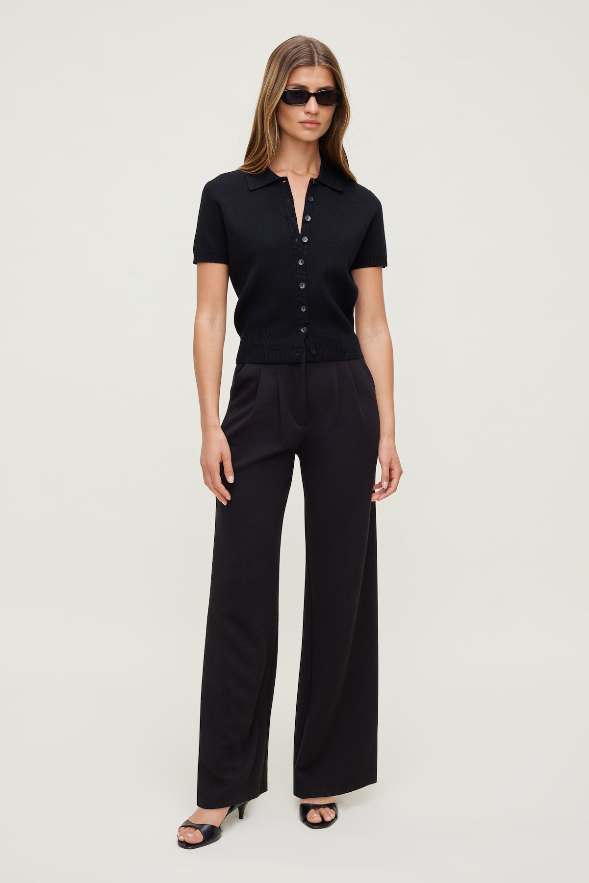 Dynamite Outlet | Alex Anywear Wide Leg Pants Black