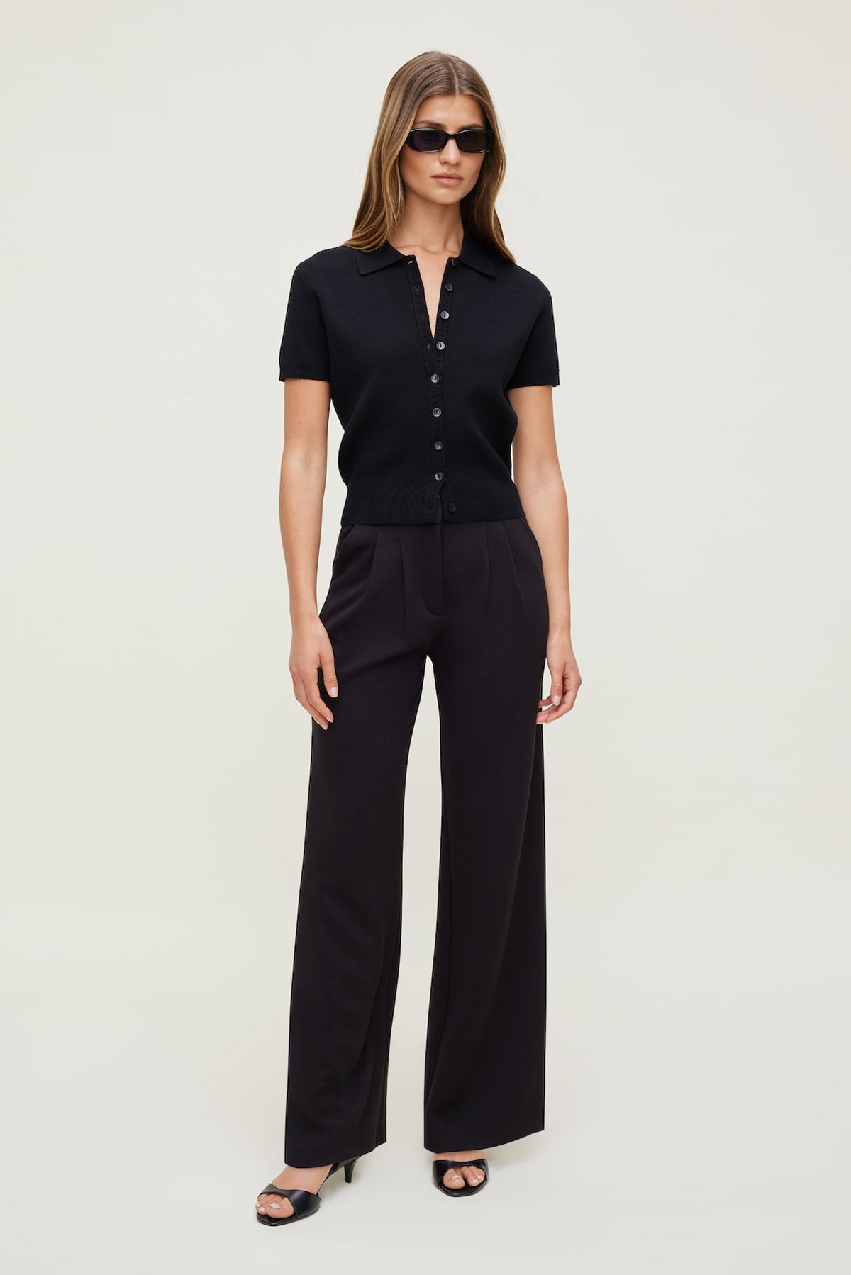 Dynamite Outlet | Alex Anywear Wide Leg Pants Black