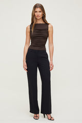 Dynamite Store | Camelia Airflow Clean Straight Leg Pants Black