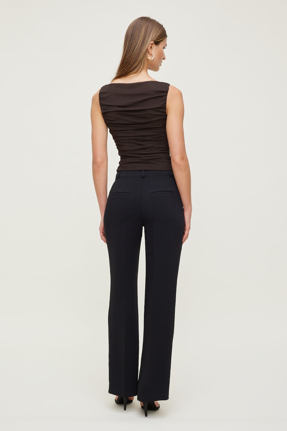 Dynamite Store | Camelia Airflow Clean Straight Leg Pants Black