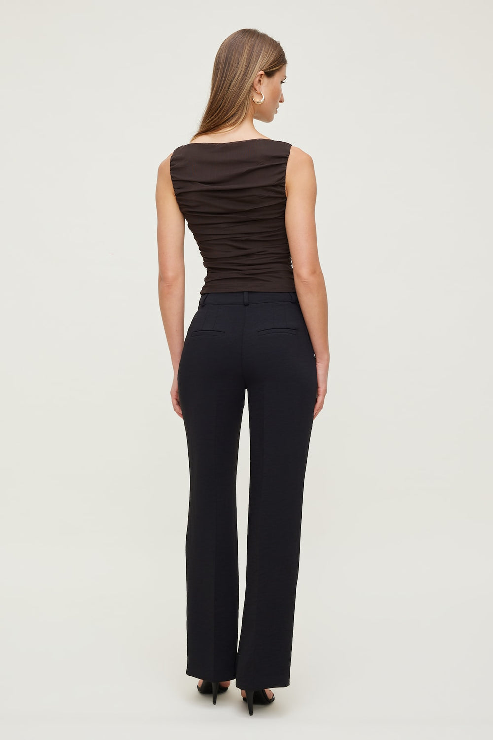 Dynamite Store | Camelia Airflow Clean Straight Leg Pants Black
