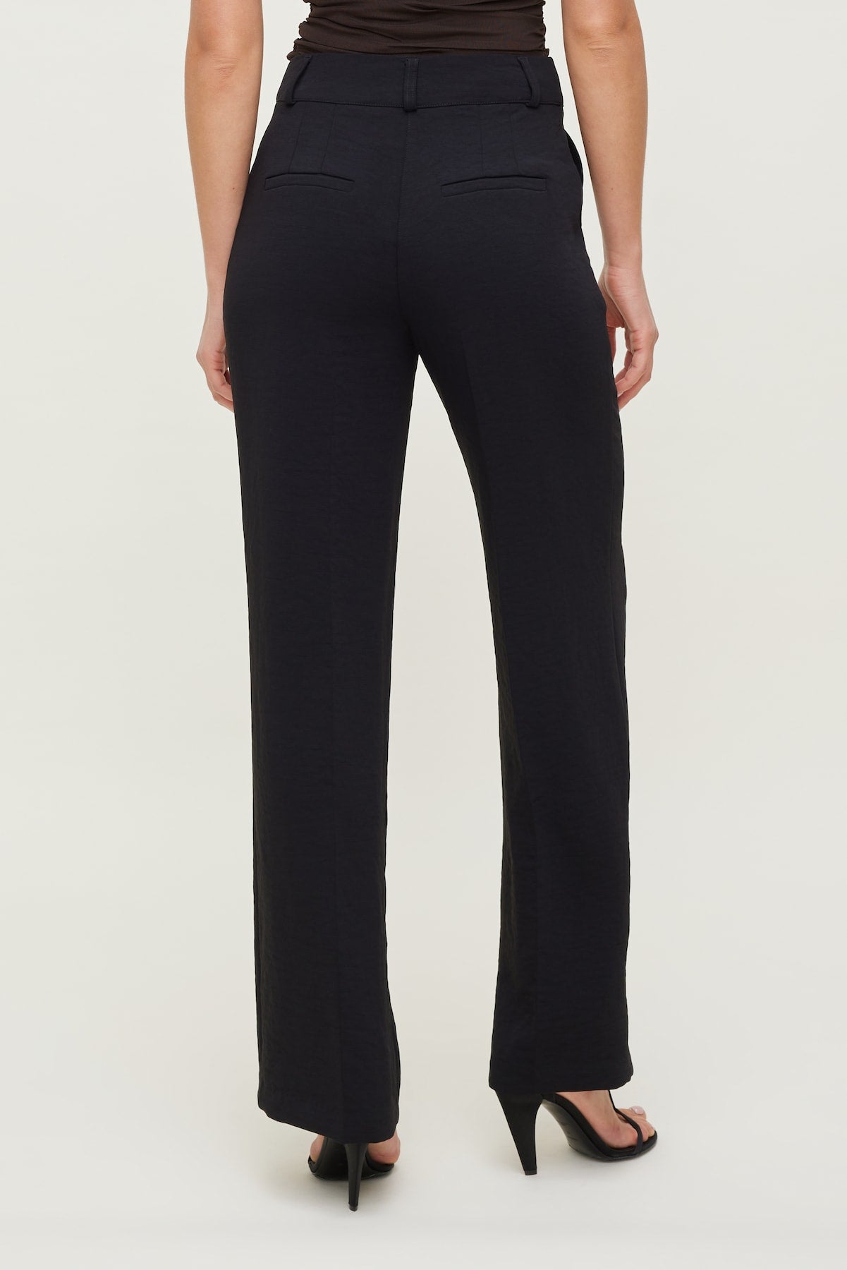 Dynamite Store | Camelia Airflow Clean Straight Leg Pants Black