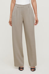 Dynamite Website Shop | Alex Airflow Wide Leg Pants Beige