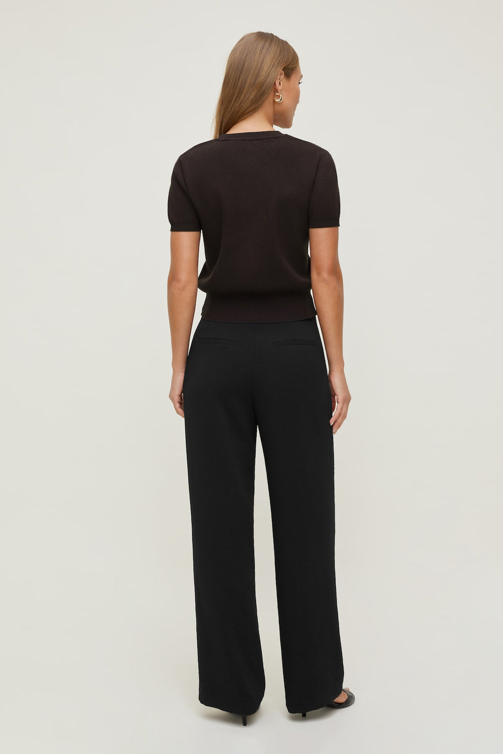 Dynamite Outlets | Alex Airflow Wide Leg Pants Black