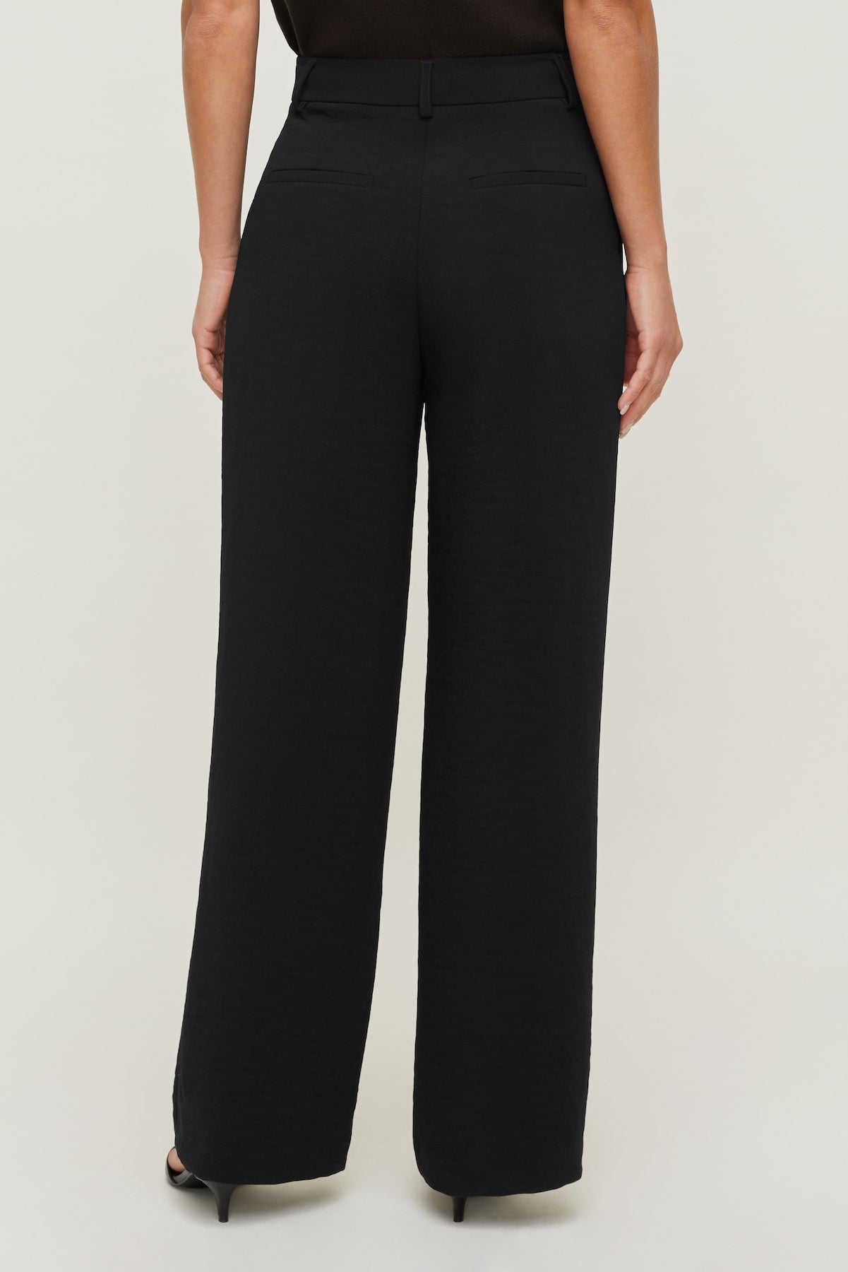 Dynamite Outlets | Alex Airflow Wide Leg Pants Black