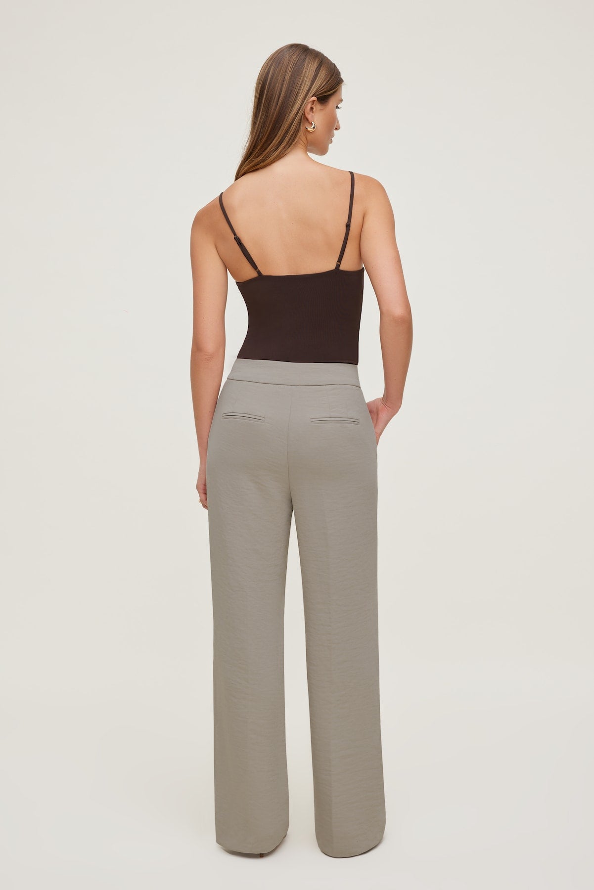 Dynamite US | Yasmin Airflow Straight Leg Pants Beige