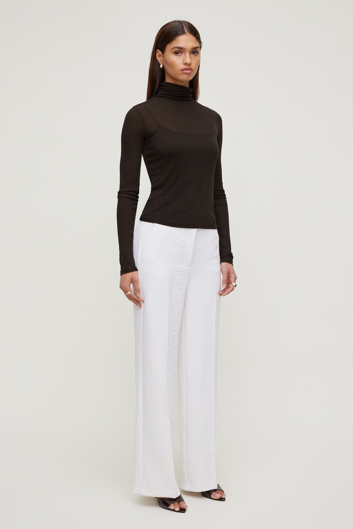 Dynamite Online | Yasmin Airflow Straight Leg Pants White