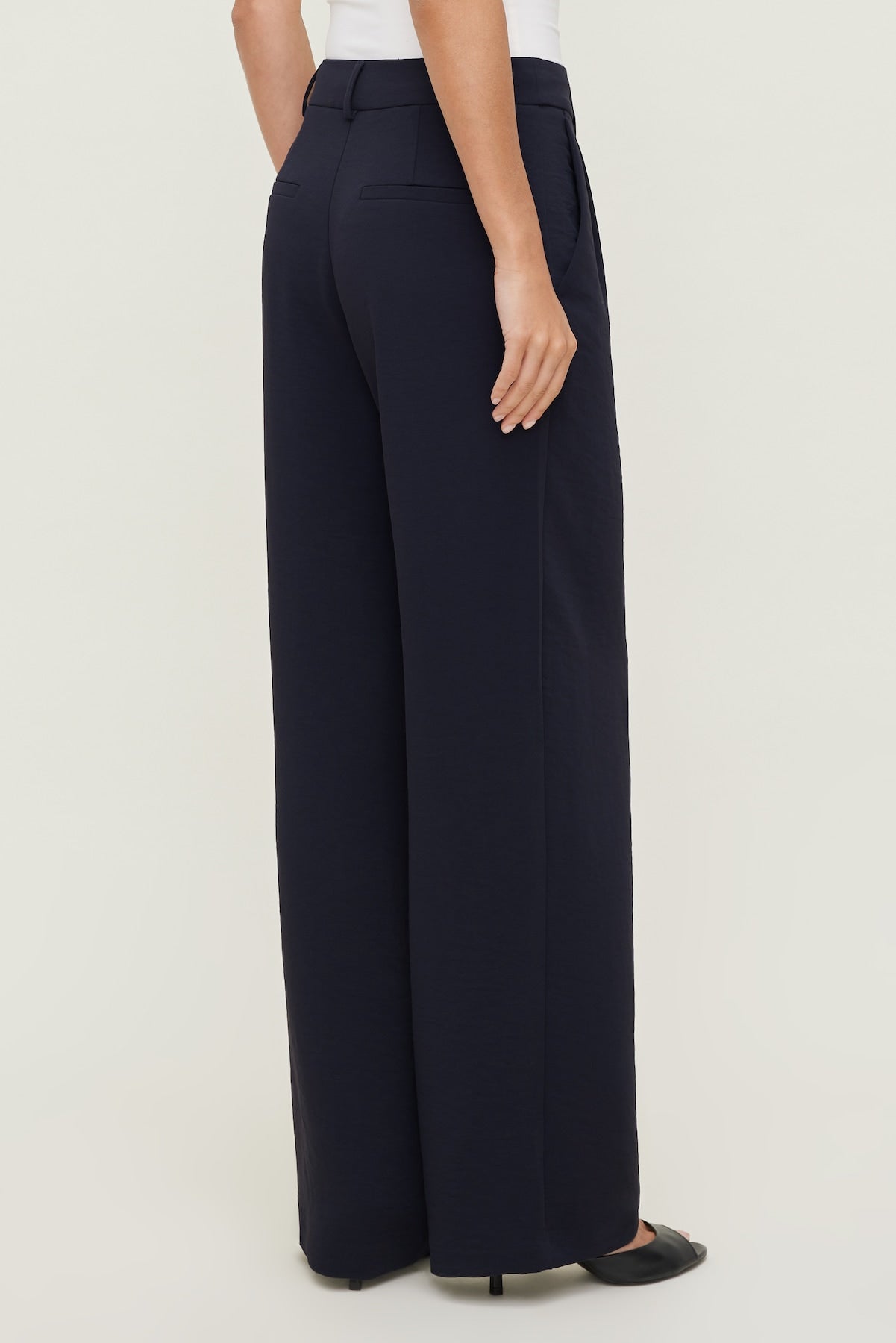 Dynamite Website Shop | Alex Airflow Wide Leg Pants Navy