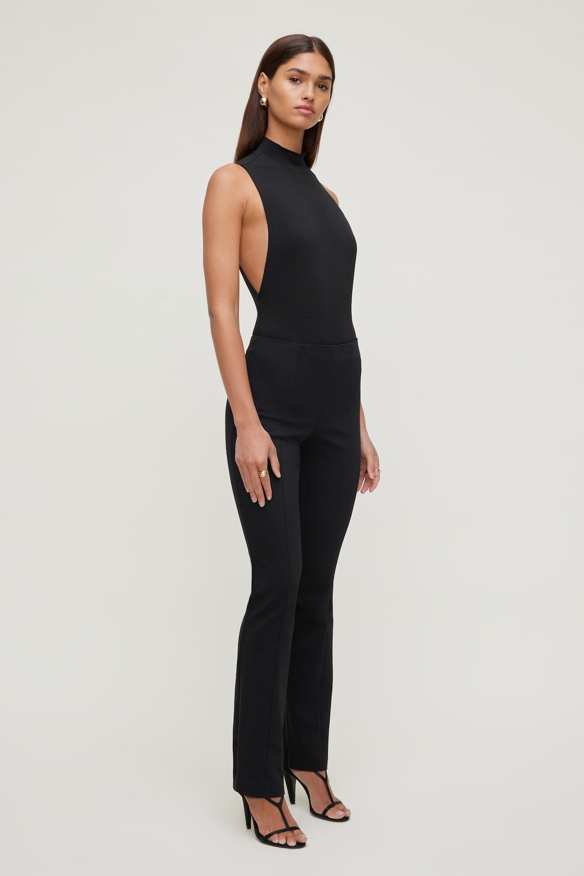 Dynamite US | High Rise Slim Bootcut Pants Black