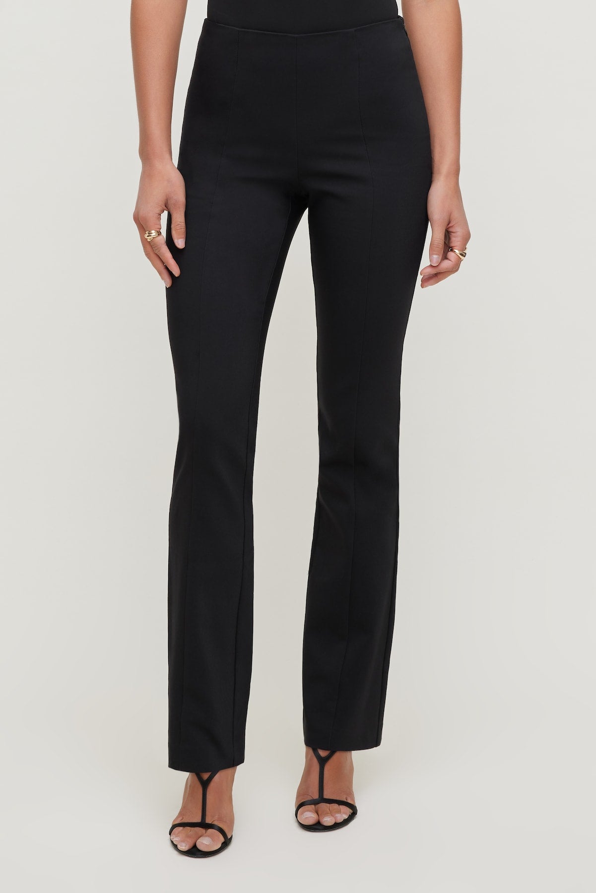 Dynamite US | High Rise Slim Bootcut Pants Black