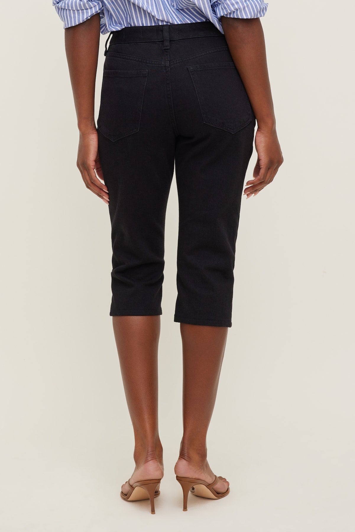 Dynamite On Sale | Stretch High Rise Slim Capri Jeans Blue