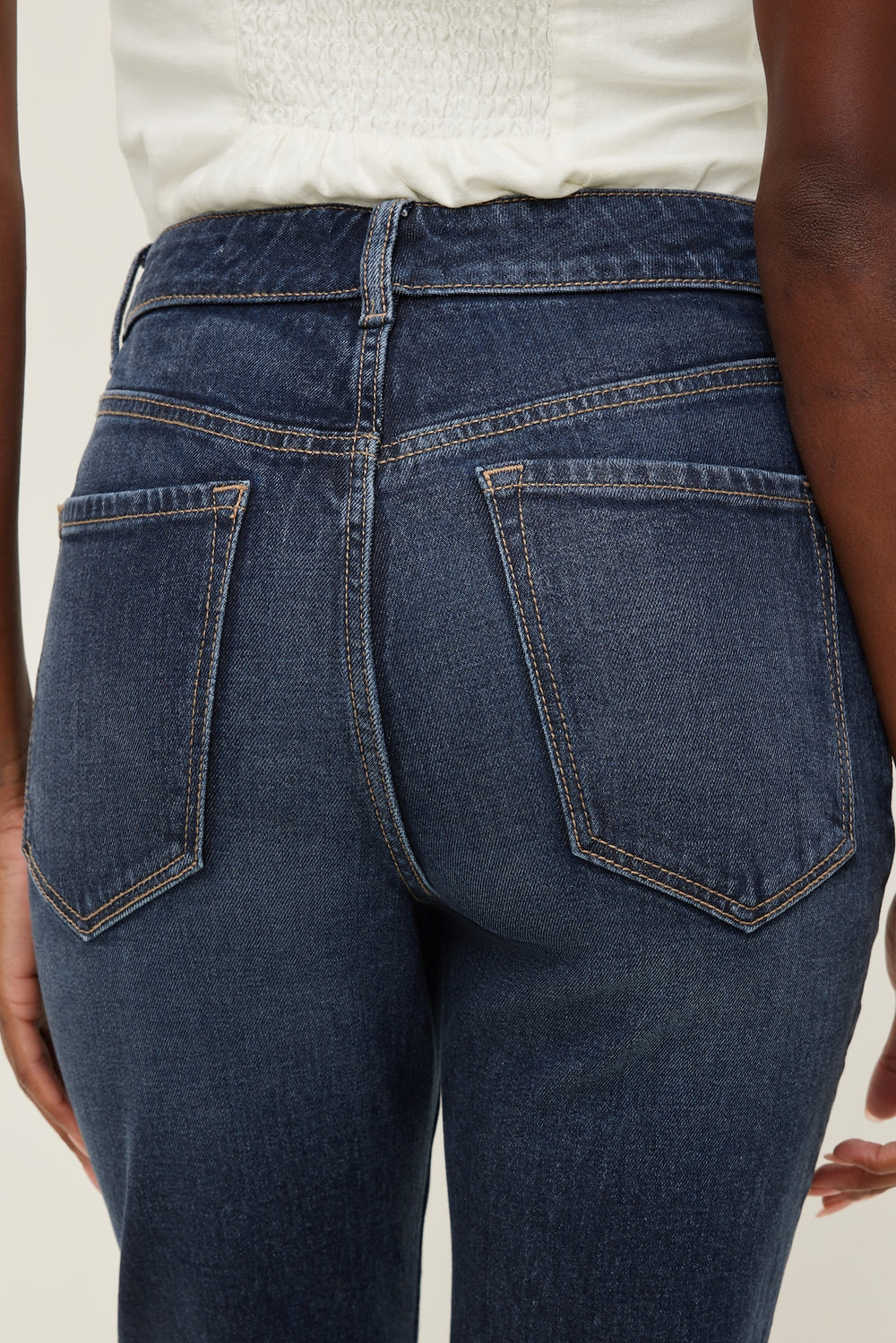 Dynamite Online | Stretch High Rise Slim Capri Jeans Blue