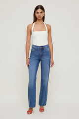 Dynamite Outlet | Heidi High Rise Wide Leg Jeans Blue