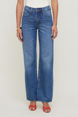 Dynamite Outlet | Heidi High Rise Wide Leg Jeans Blue