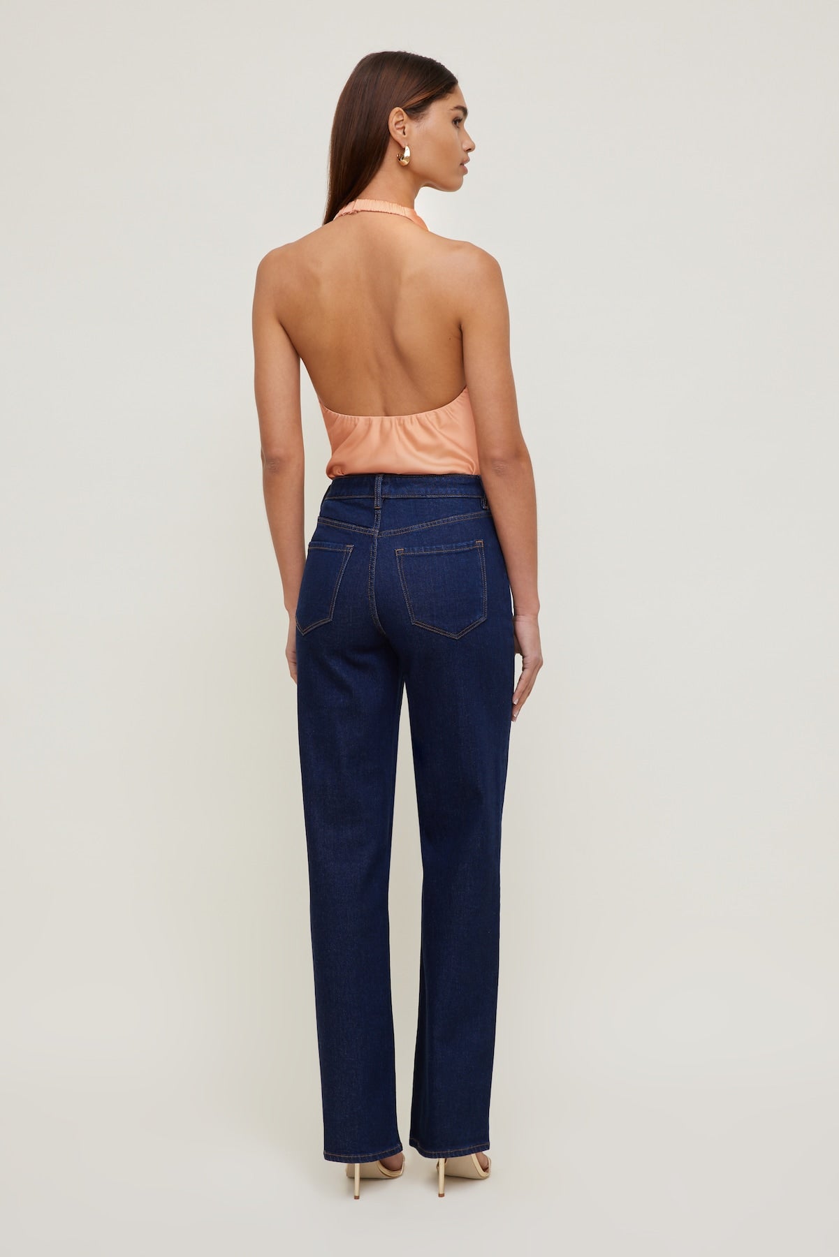 Dynamite Store | Heidi Stretch High Rise Wide Leg Jeans Blue