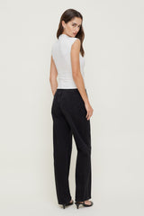 Dynamite Website Shop | Mika Mid Rise Relaxed Straight Leg Jeans Black