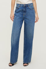 Dynamite Outlet | Rowan Mid Rise Baggy Wide Leg Jeans Blue