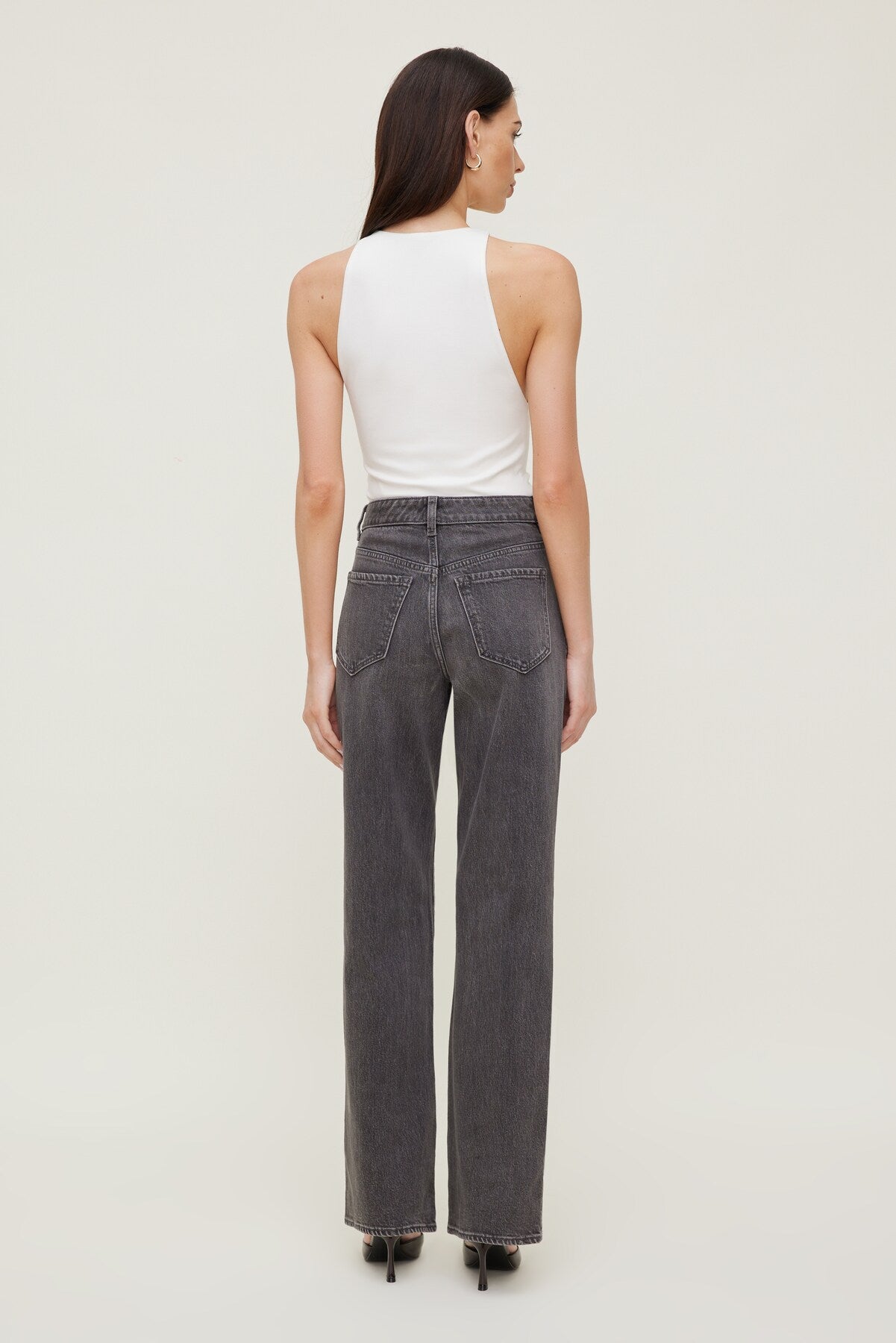 Dynamite Outlets | Heidi High Rise Wide Leg Jeans Black