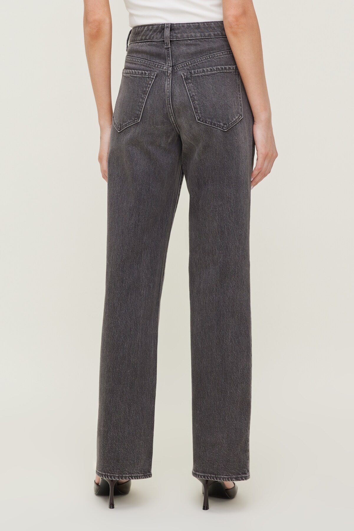 Dynamite Outlets | Heidi High Rise Wide Leg Jeans Black