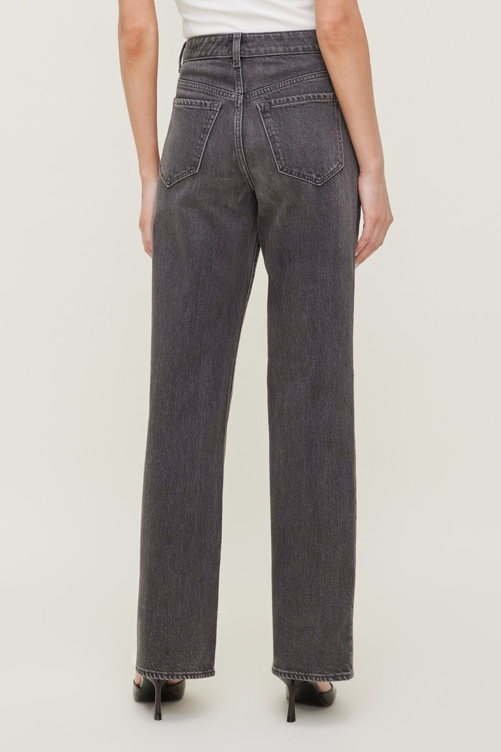 Dynamite Outlets | Heidi High Rise Wide Leg Jeans Black
