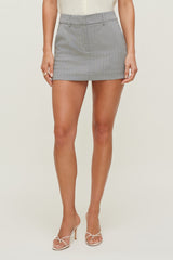 Dynamite Online | Josefine Pinstripe Mini Skort Gray