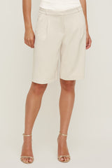 Dynamite Website Shop | Mid Rise Bermuda Shorts Beige