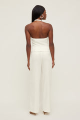 Dynamite Online | Linen Halter Vest White