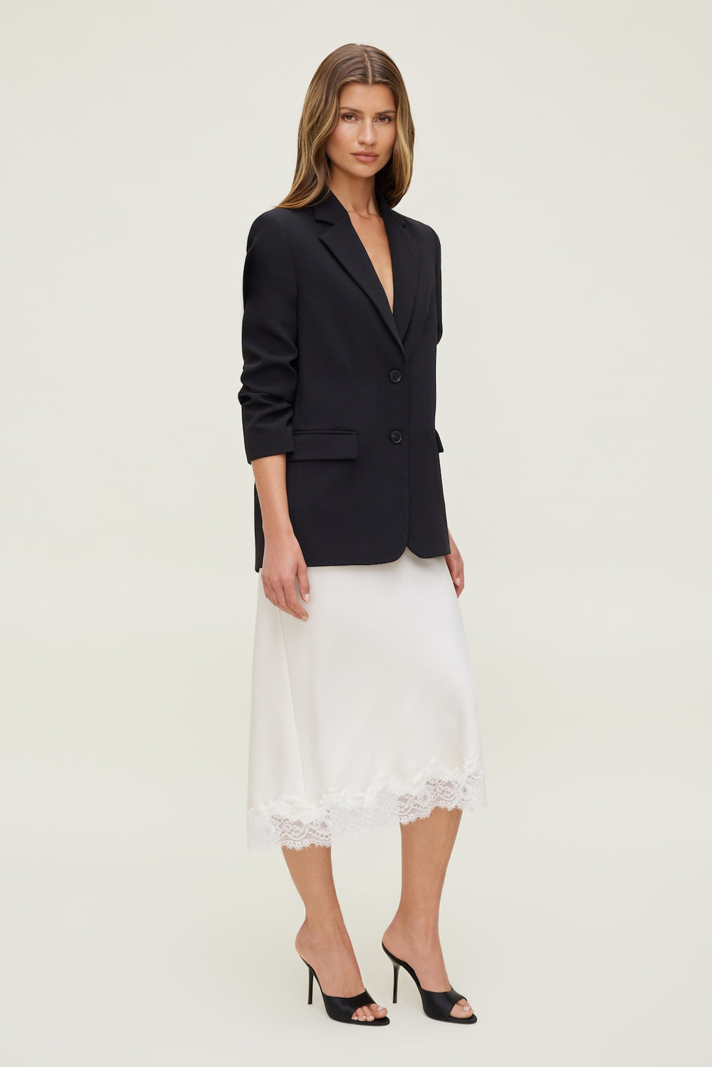 Dynamite On Sale | Airflow Relaxed Blazer Black