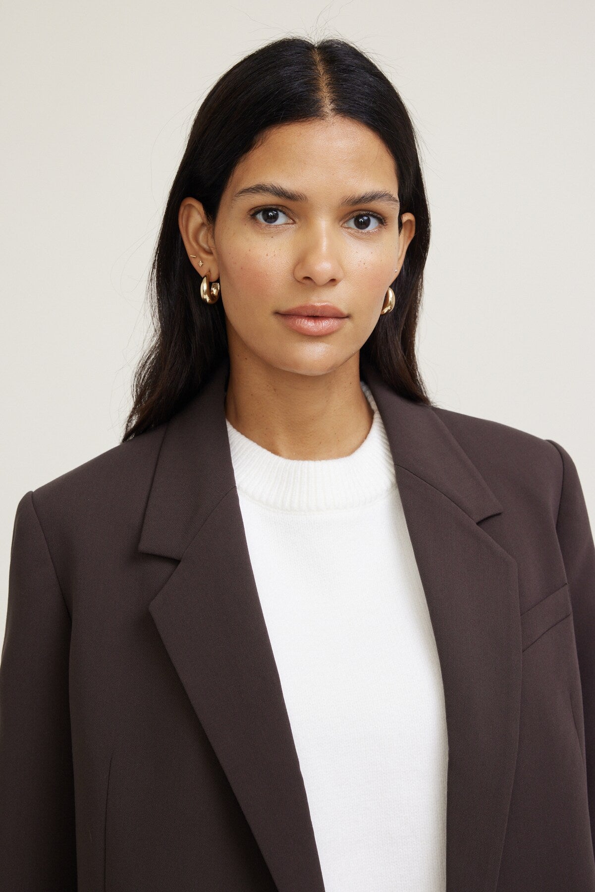 Dynamite Website Shop | Noa Oversized Blazer Brown
