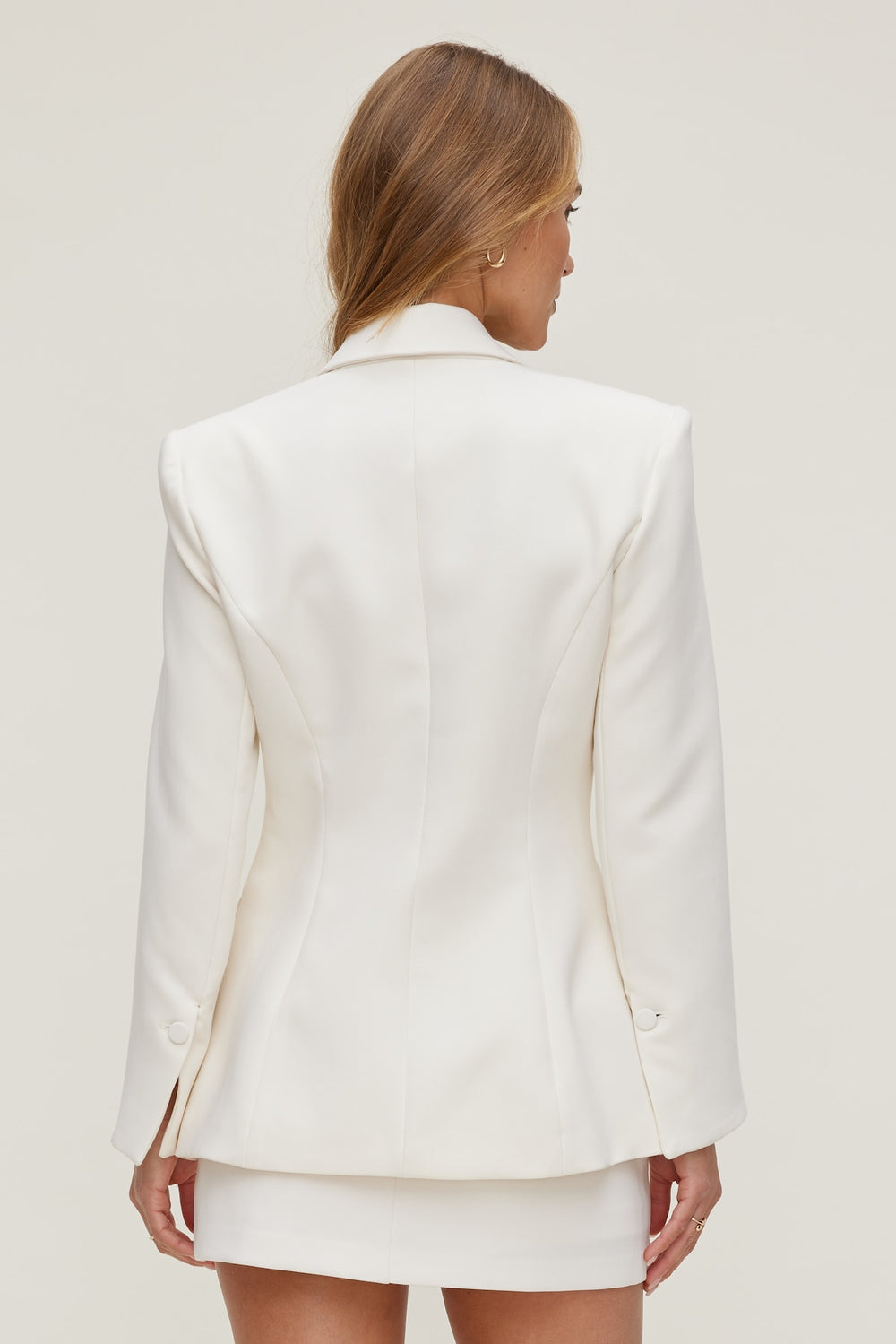 Dynamite Outlets | Anna Cinched Blazer Beige