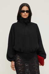 Dynamite On Sale | High Neck Airflow Anorak Black
