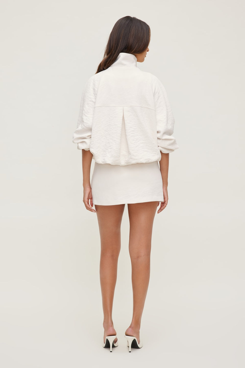 Dynamite Discount | High Neck Airflow Anorak White