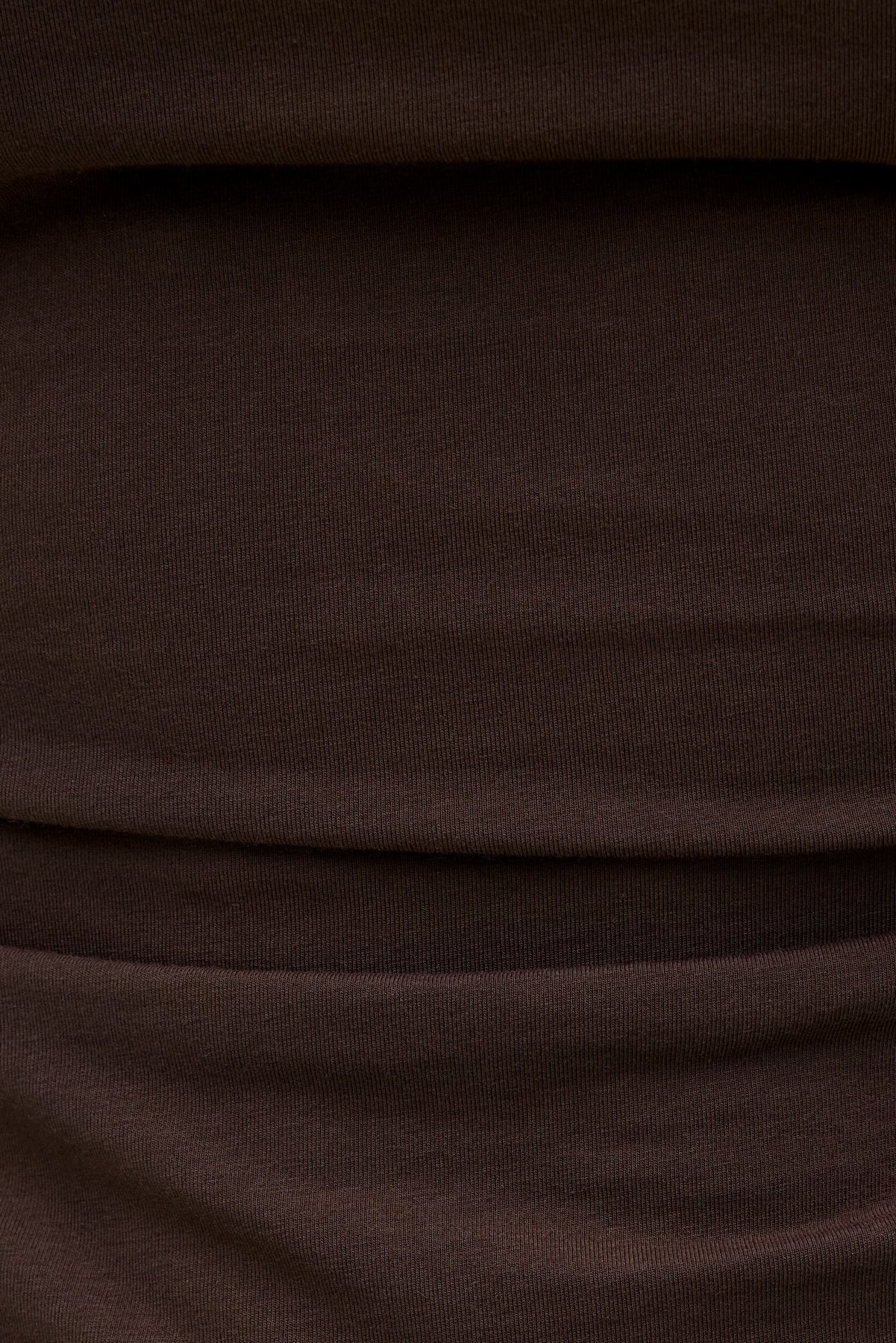 Dynamite Store | Andrea Shirred Jersey T Shirt Brown