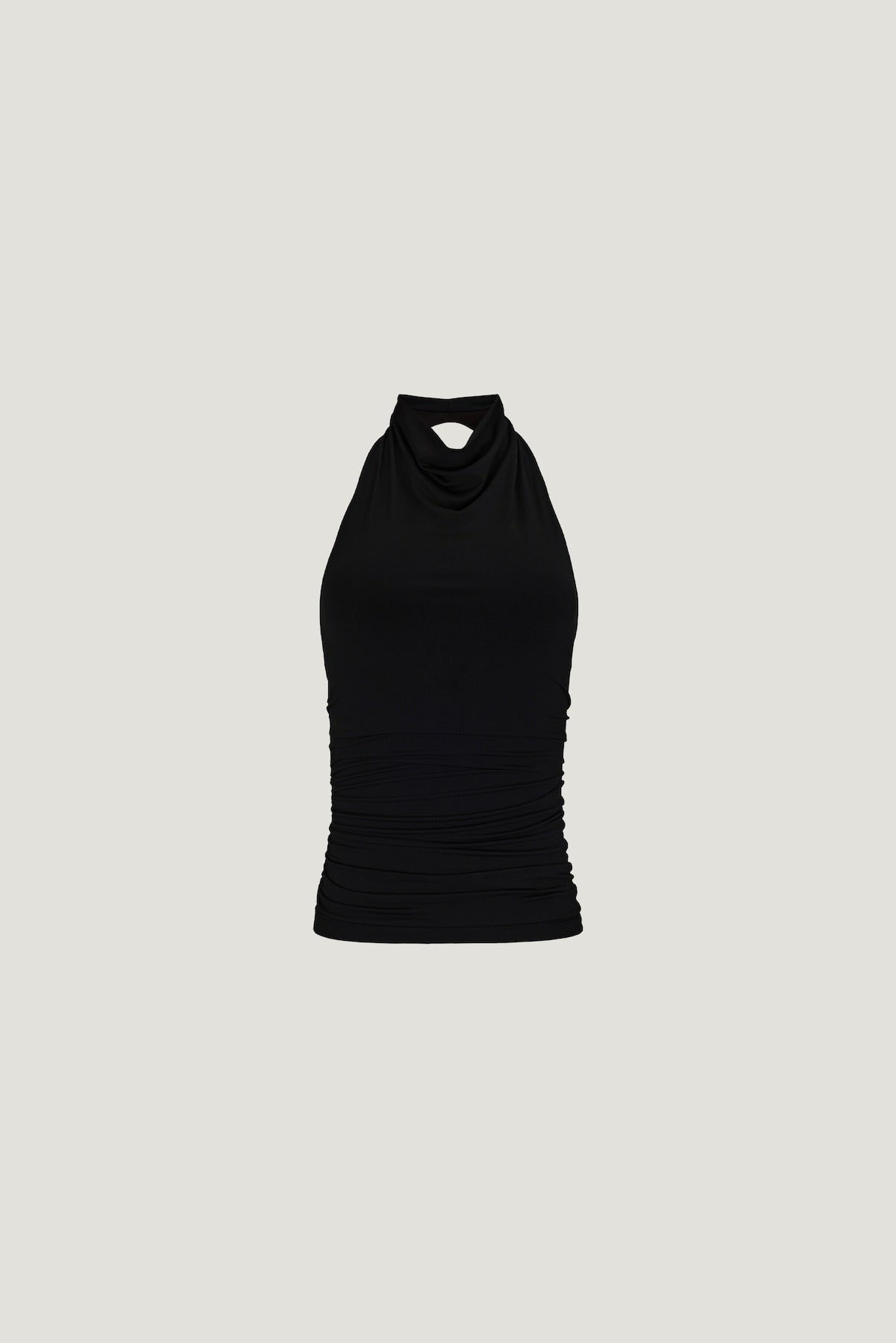 Dynamite Website Shop | Sculpt Cowl Halter Top Black