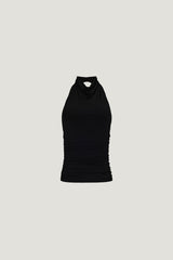 Dynamite Website Shop | Sculpt Cowl Halter Top Black