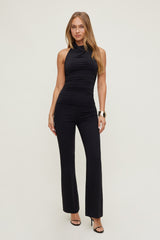 Dynamite Website Shop | Sculpt Cowl Halter Top Black