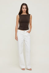 Dynamite Outlets | Nola Sculpt Tank Top Brown