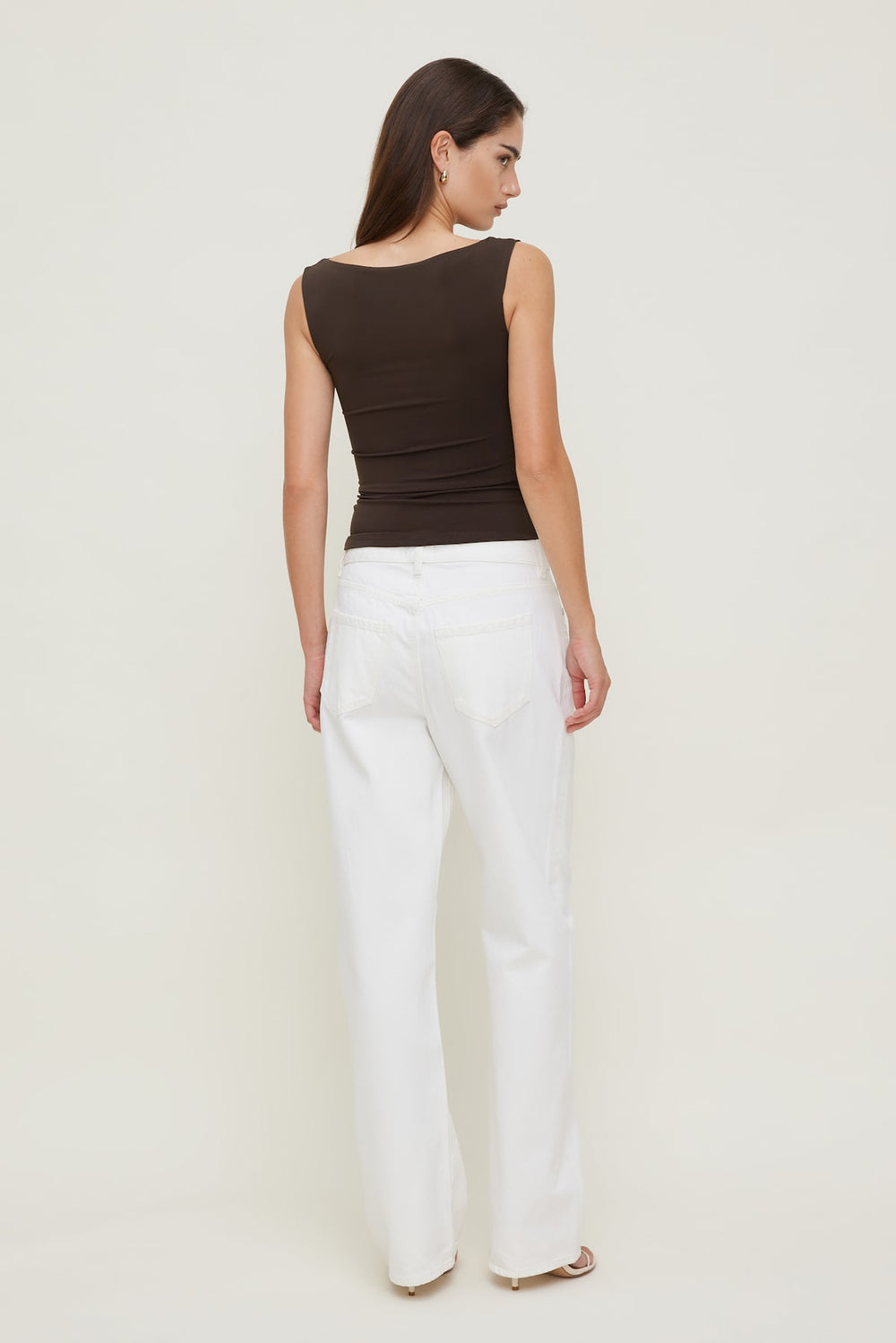 Dynamite Outlets | Nola Sculpt Tank Top Brown