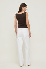 Dynamite Outlets | Nola Sculpt Tank Top Brown