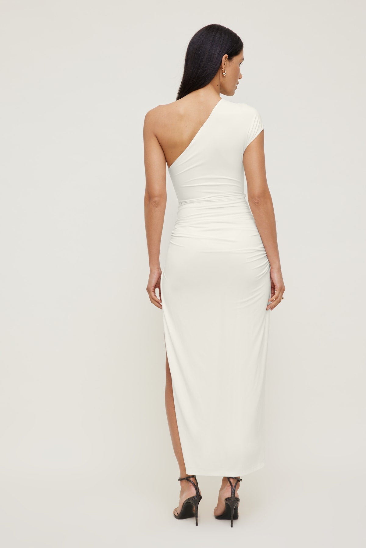 Dynamite US | Sculpt Slit Maxi Dress White
